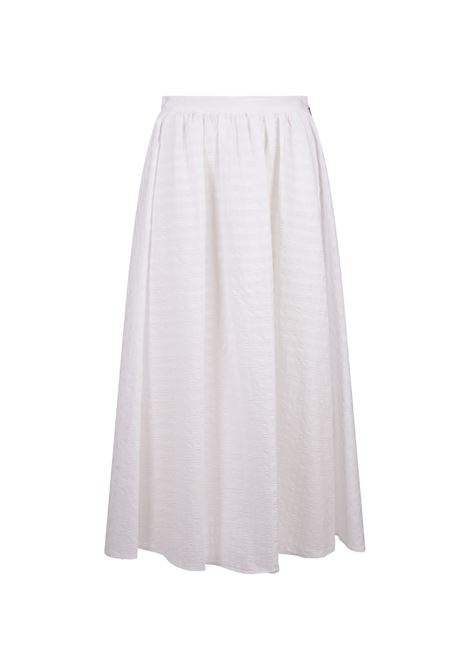 Long White Skirt In Seersucker MSGM | 3641MDD27-24711801