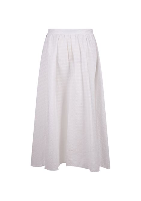 Long White Skirt In Seersucker MSGM | 3641MDD27-24711801