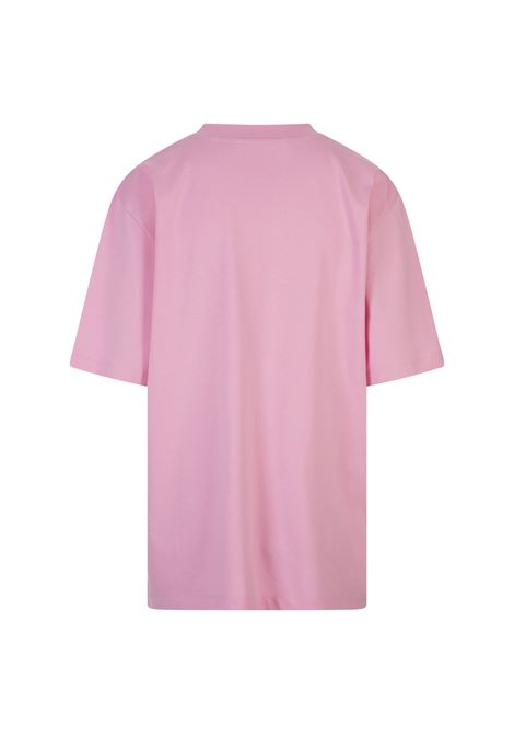 T-Shirt Rosa Con Logo College Floreale MSGM | 3642MDM91-24700212