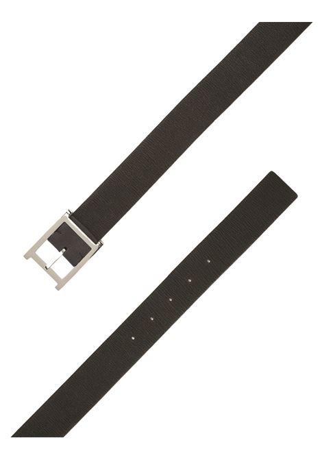 Cintura Chevrette Double Elast In Pelle Nabuccata Blu-Nera ORCIANI | U08126-CDTB+N