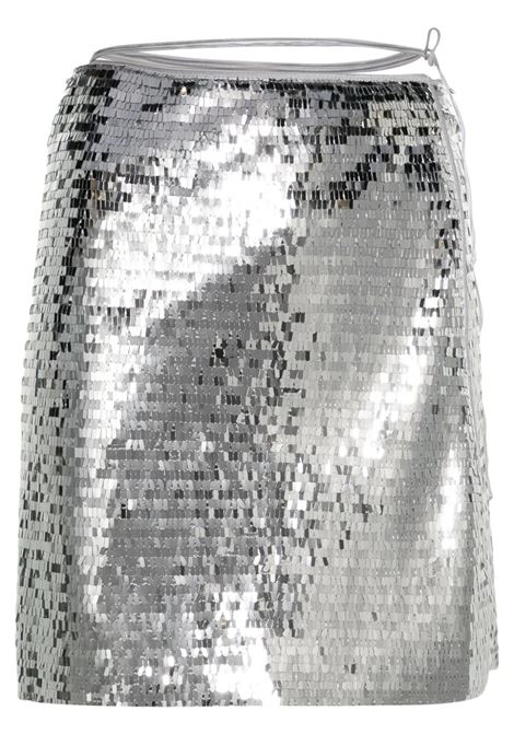 Silver Sequined Sarong OSEREE | APS227-SEQUINSSILVER