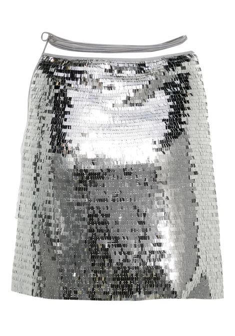 Silver Sequined Sarong OSEREE | APS227-SEQUINSSILVER
