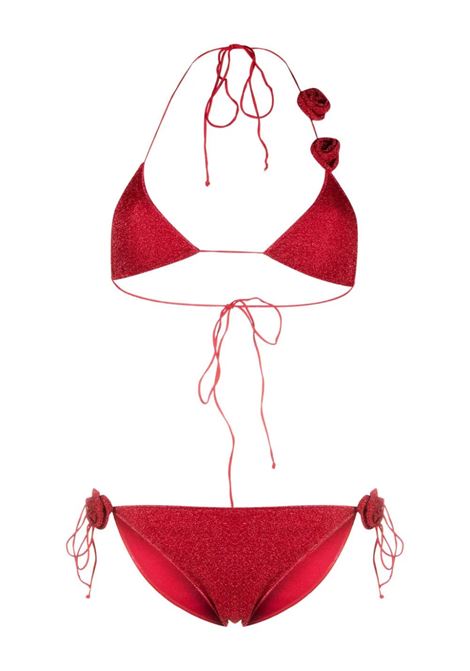 Roses Microkini In Cherry Lurex OSEREE | FTS249-LUREXCHERRY