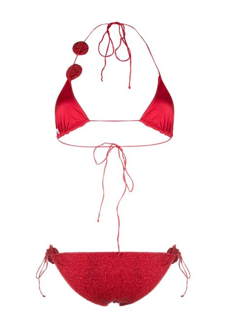 Roses Microkini In Cherry Lurex OSEREE | FTS249-LUREXCHERRY