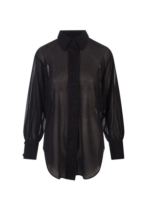 Black Lumiere Long Shirt OSEREE | LSF202-LUREXNERO