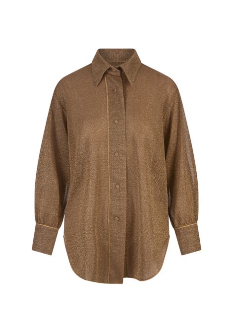 Toffee Lumiere Long Shirt OSEREE | LSF202-LUREXTOFFEE