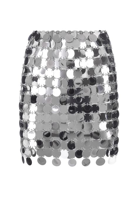 Mini Skirt With Circular Mirror Effect Discs RABANNE | 19EIJU010PS0133P040