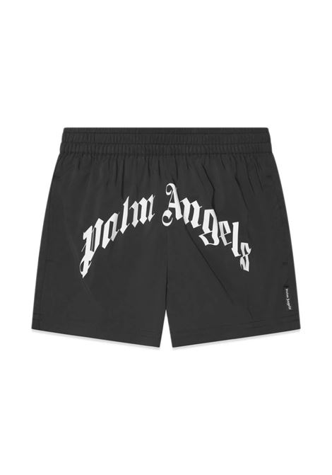 Black Swimwear With Logo Print PALM ANGELS KIDS | Swimwear | PBFD001F23FAB0011001