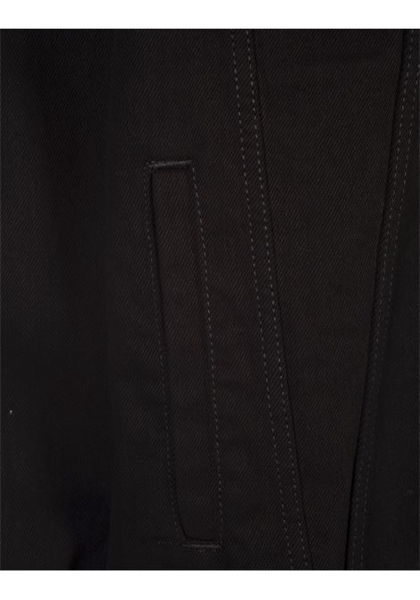 Black Denim Jacket With Logo PALM ANGELS | PMYE038F23DEN0021001