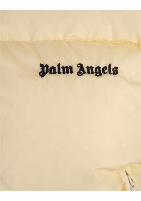 Yellow Short Down Jacket With Logo PALM ANGELS | PWED018F23FAB0010410