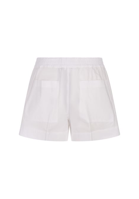 Canyox Shorts In White Cotton PAROSH | CANYOX24-D210149001