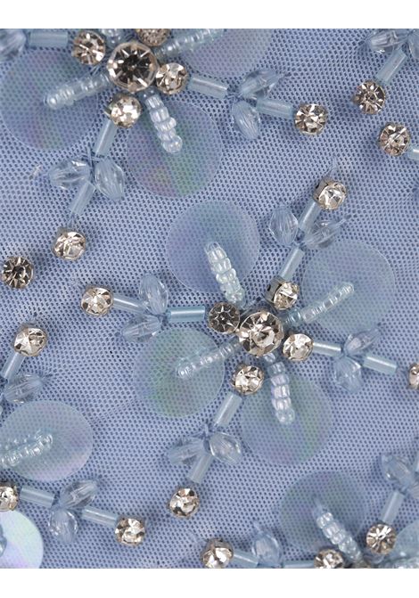 Light Blue Full Sequins Ginny Top PAROSH | GINNY-D311530078