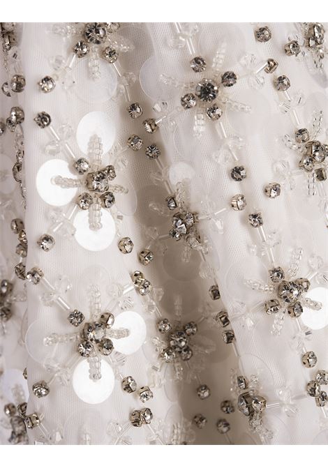 White Full Sequins Ginny Mini Skirt PAROSH | GINNY-D630559002