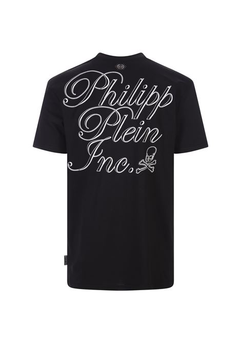 T-Shirt Nera Con Stampa Philipp Plein TM Su Fronte e Retro PHILIPP PLEIN | PADCMTK7064PJY002N02