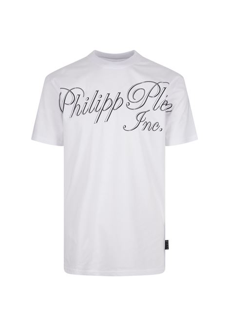 White T-Shirt With Philipp Plein TM Print PHILIPP PLEIN | PADCMTK7066PJY002N01