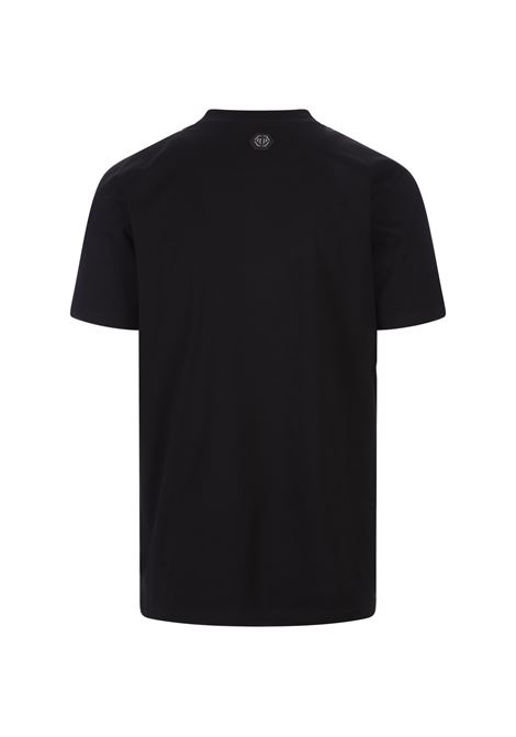 Black T-Shirt With Crystals Skull PHILIPP PLEIN | SADCMTK6850PJY002N02