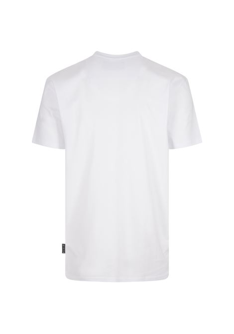 White T-Shirt With Embroidered Logo PHILIPP PLEIN | SADCMTK6851PJY002N01