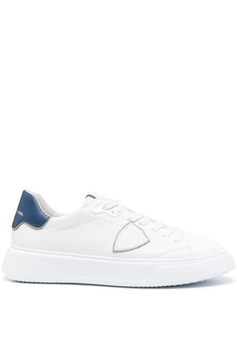 Sneakers Basse Temple - Bianco e Blu PHILIPPE MODEL | BTLUWX13