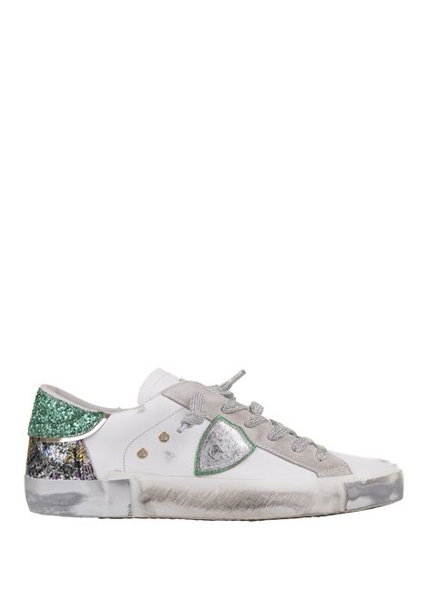 Prsx Low Sneakers - White and Green PHILIPPE MODEL | PRLDVAN1