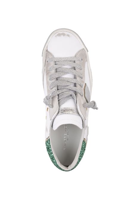 Prsx Low Sneakers - White and Green PHILIPPE MODEL | PRLDVAN1
