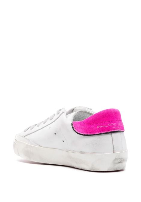 Prsx Low Sneakers - White and Fuchsia PHILIPPE MODEL | PRLDVB40