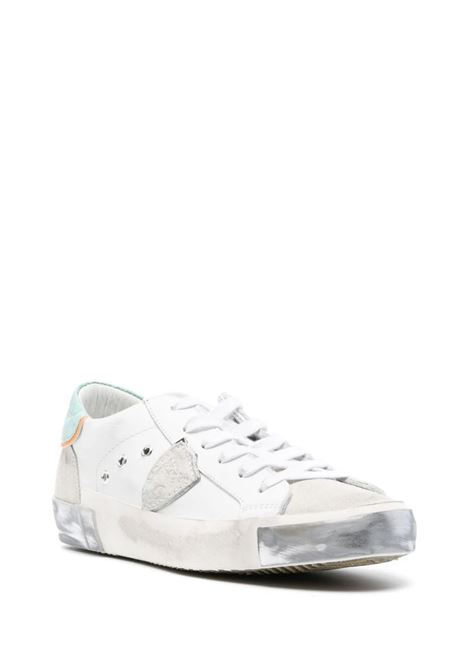 Prsx Low Sneakers - White and Aquamarine PHILIPPE MODEL | PRLDVCP3