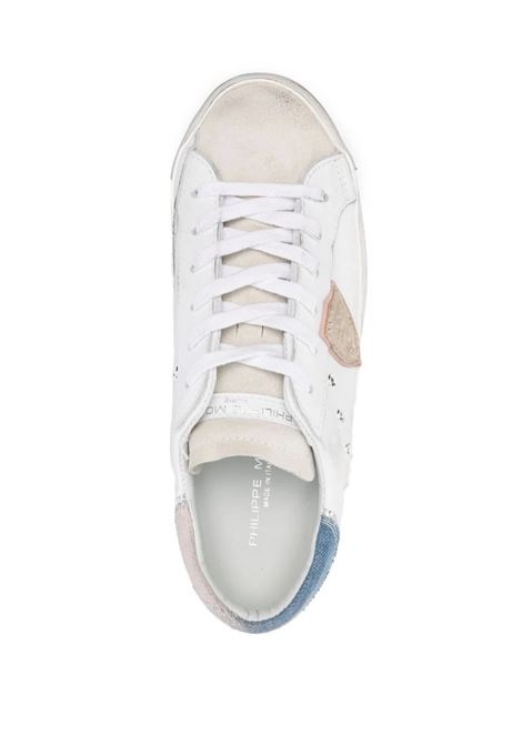 Sneakers Basse Prsx - Bianco e Azzurro PHILIPPE MODEL | PRLDVDD2