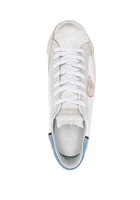 Sneakers Basse Prsx - Bianco e Azzurro PHILIPPE MODEL | PRLUVCD1