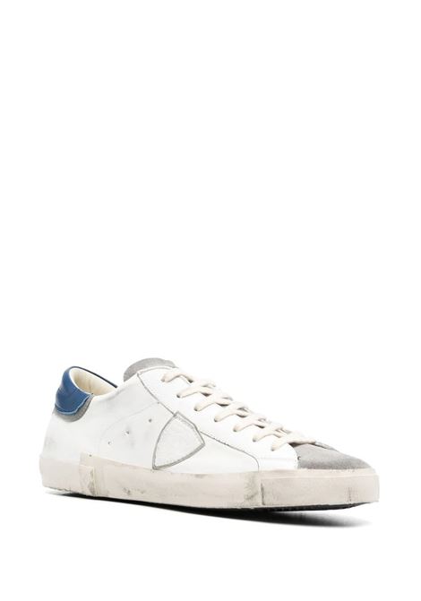 Sneakers Basse Prsx - Bianco e Blu PHILIPPE MODEL | PRLUWX12