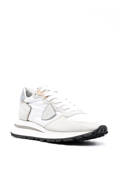 Tropez Haute Low Sneakers - White And Grey  PHILIPPE MODEL | TKLDW003