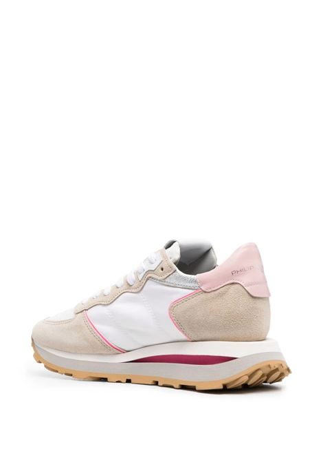 Tropez Haute Low Sneakers - White And Pink PHILIPPE MODEL | TKLDWP02