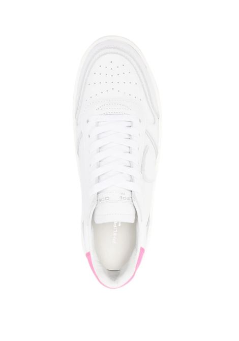 Nice Low Sneakers - White And Fuchsia PHILIPPE MODEL | VNLDVN02