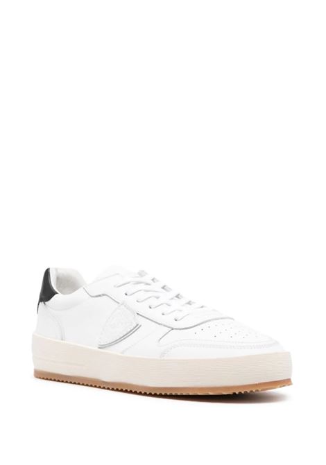 Sneakers Basse Nice - Bianco e Nero PHILIPPE MODEL | VNLUV002