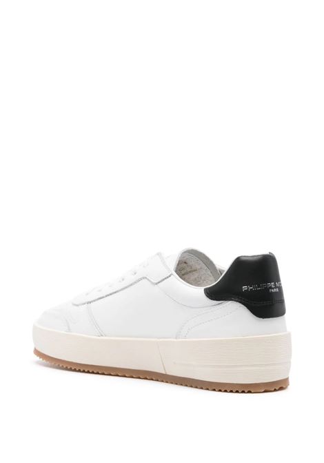Sneakers Basse Nice - Bianco e Nero PHILIPPE MODEL | VNLUV002