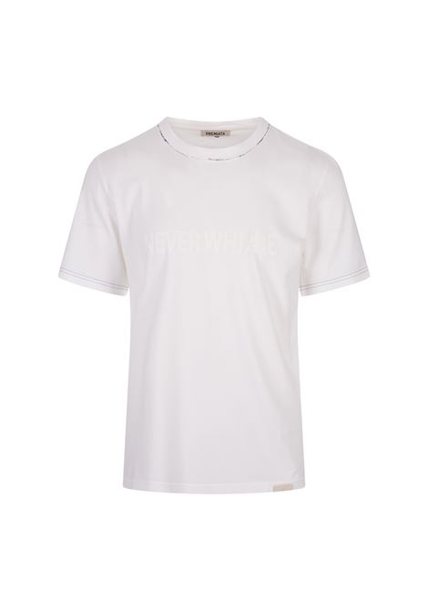 White T-Shirt With Never White Print PREMIATA | PR364020