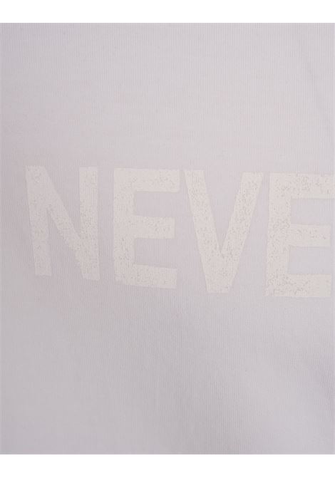 White T-Shirt With Never White Print PREMIATA | PR364020