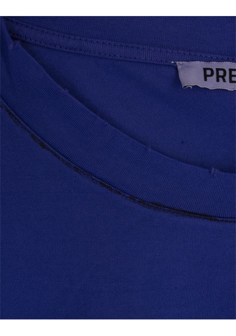 Blue T-Shirt With Never White Print PREMIATA | PR364024