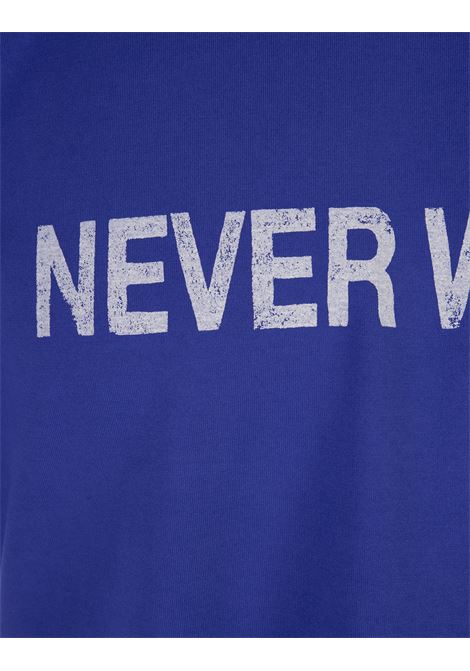 Blue T-Shirt With Never White Print PREMIATA | PR364024