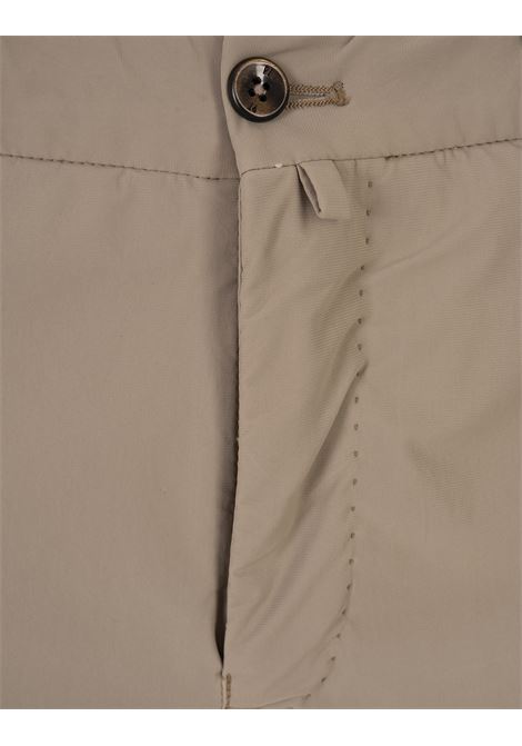 Dark Beige Stretch Cotton Shorts PT BERMUDA | BTKCZ00CL1-CV17L101
