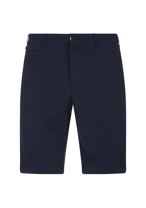 Dark Blue Stretch Cotton Shorts PT BERMUDA | BTKCZ00CL1-CV17L383
