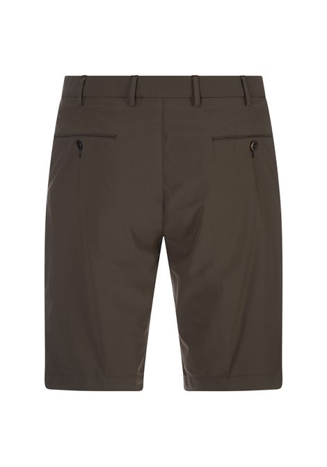 Brown Stretch Cotton Shorts PT BERMUDA | BTKCZ00CL1-CV17L437