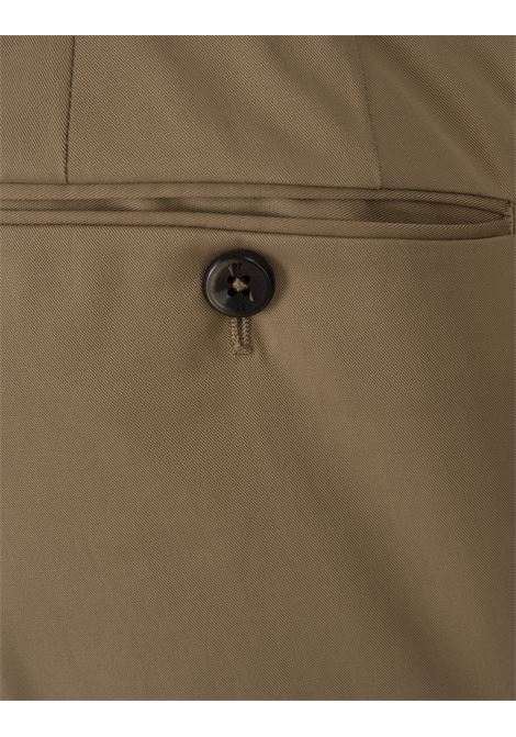 Dark Beige Silkochino Trousers PT TORINO | DS01Z00CL1-BB420065