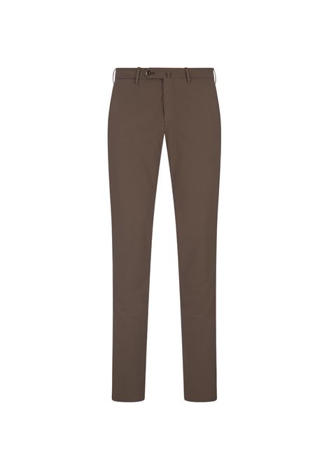 Brown Kinetic Fabric Classic Trousers PT TORINO | Trousers | DT01Z00CL1-CV17L156