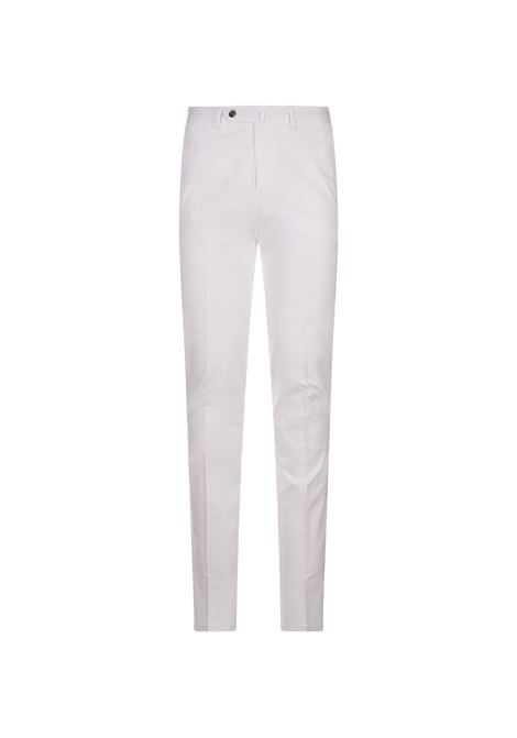 White Stretch Cotton Classic Trousers PT TORINO | DT01Z00CL1-RO05Y010