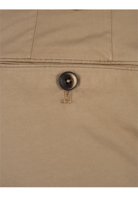 Dark Beige Stretch Cotton Classic Trousers PT TORINO | DT01Z00CL1-RO05Y101