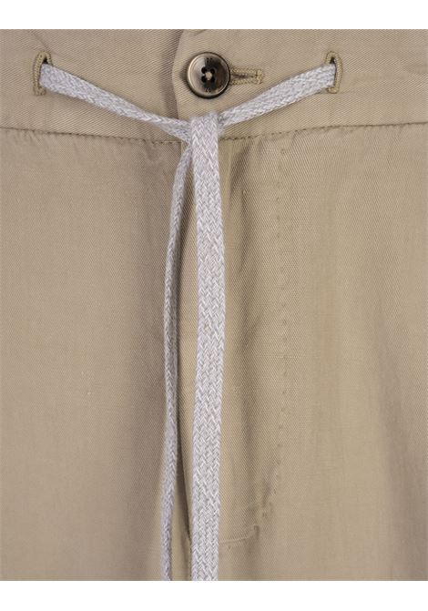 Beige Linen Blend Soft Fit Trousers PT TORINO | TTCNZA0CL1-PU31Y041