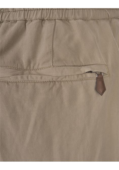 Beige Linen Blend Soft Fit Trousers PT TORINO | TTCNZA0CL1-PU31Y041