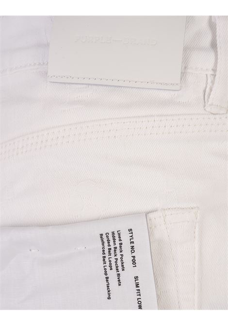 Jeans P001 Jacquard Monogram Bianchi PURPLE | P001-JMWH224WHITE