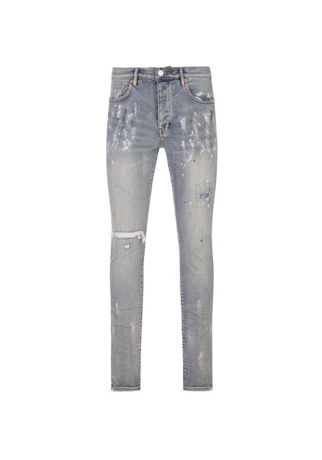 Jeans P001 Light Indigo Paint Blowout PURPLE | P001-LIALIGHT INDIGO