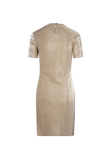 Gold Lurex Short Dress RABANNE | 22PJRO413VI0261M042